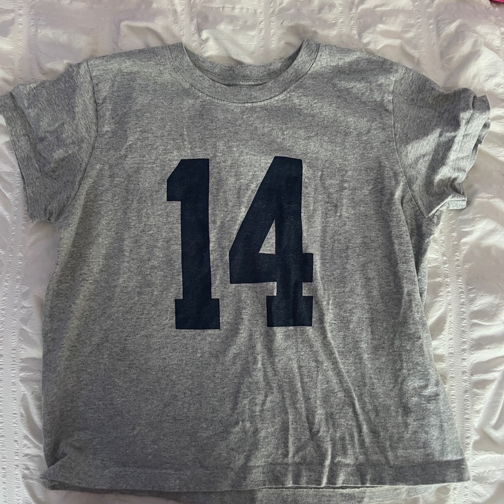 Brandy Melville Gray 14 Shortsleeve Baby Tee